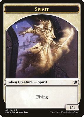 Spirit Token card from Khans of Tarkir