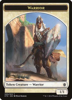 Warrior Token (003) card from Khans of Tarkir