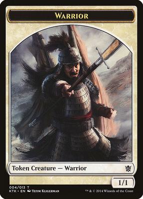 Warrior Token (004) card from Khans of Tarkir