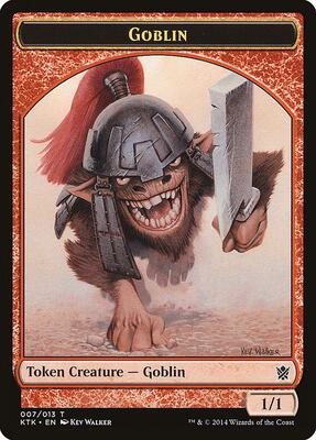 Goblin Token card from Khans of Tarkir