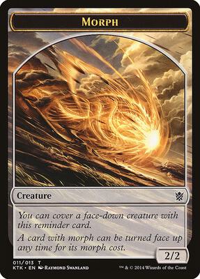 Morph Token card from Khans of Tarkir