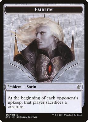 Emblem - Sorin, Solemn Visitor card from Khans of Tarkir