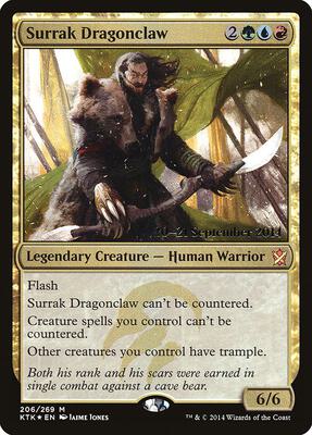 Surrak Dragonclaw card from Prerelease Cards