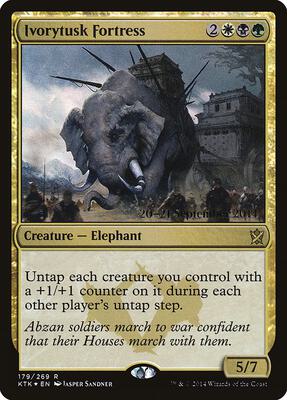 Ivorytusk Fortress card from Prerelease Cards
