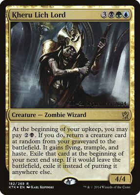 Kheru Lich Lord card from Prerelease Cards