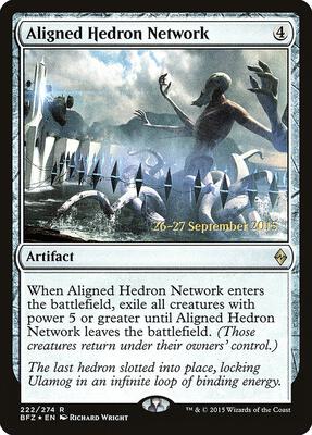 Aligned Hedron Network card from Prerelease Cards
