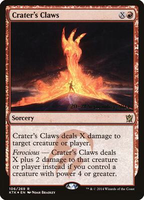 Crater's Claws card from Prerelease Cards