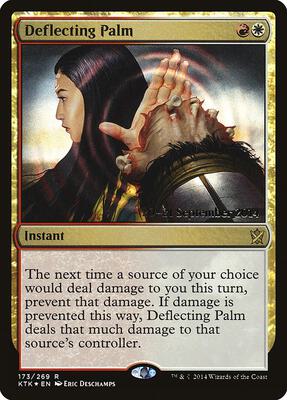 Deflecting Palm card from Prerelease Cards