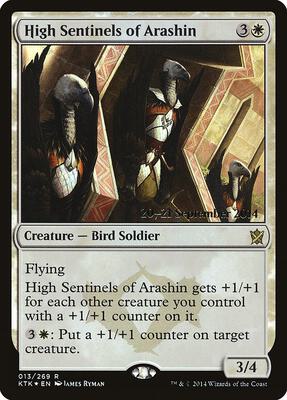 High Sentinels of Arashin card from Prerelease Cards