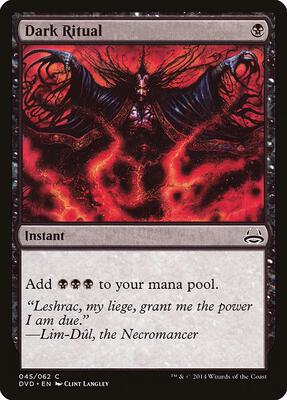 Dark Ritual card from Duel Decks: Anthology