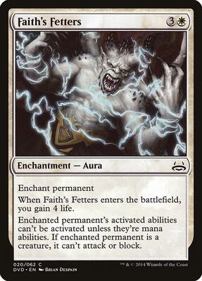 Faith's Fetters card from Duel Decks: Anthology