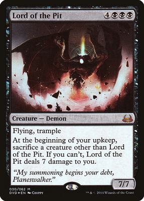 Lord of the Pit card from Duel Decks: Anthology