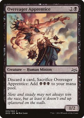 Overeager Apprentice card from Duel Decks: Anthology
