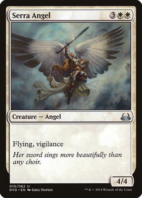 Serra Angel card from Duel Decks: Anthology