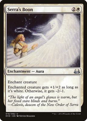 Serra's Boon card from Duel Decks: Anthology