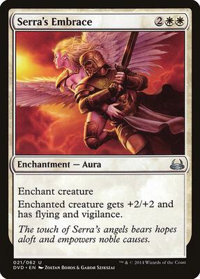 Serra's Embrace card from Duel Decks: Anthology