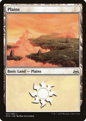 Plains (027) card from Duel Decks: Anthology