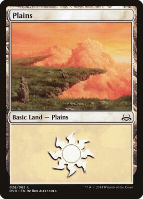 Plains (026) card from Duel Decks: Anthology