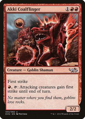 Akki Coalflinger card from Duel Decks: Anthology