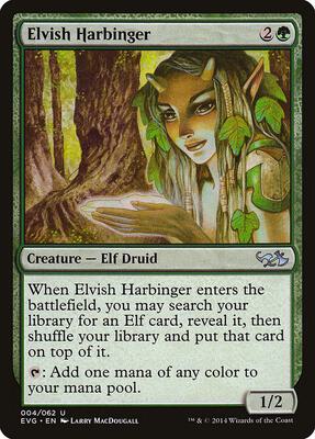 Elvish Harbinger card from Duel Decks: Anthology