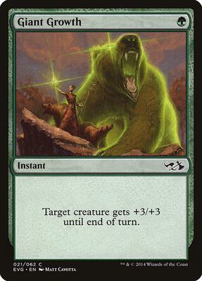 Giant Growth (EVG) card from Duel Decks: Anthology