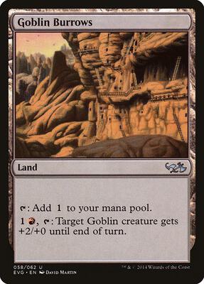 Goblin Burrows card from Duel Decks: Anthology