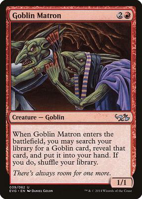 Goblin Matron card from Duel Decks: Anthology