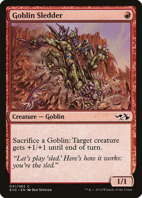 Goblin Sledder card from Duel Decks: Anthology