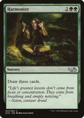 Harmonize (EVG) card from Duel Decks: Anthology