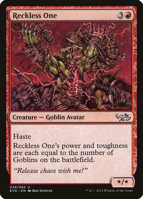 Reckless One card from Duel Decks: Anthology