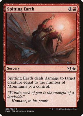 Spitting Earth card from Duel Decks: Anthology