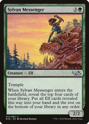 Sylvan Messenger card from Duel Decks: Anthology