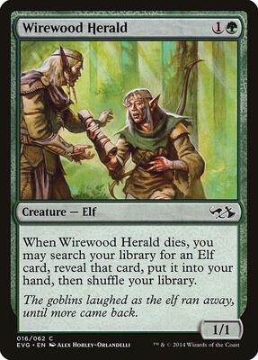 Wirewood Herald card from Duel Decks: Anthology