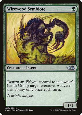 Wirewood Symbiote card from Duel Decks: Anthology