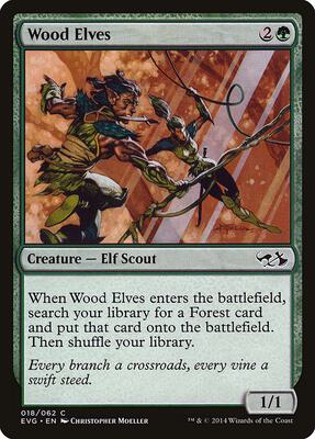 Wood Elves card from Duel Decks: Anthology