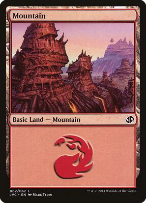 Mountain (062) (JVC) card from Duel Decks: Anthology