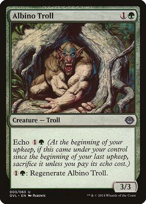 Albino Troll card from Duel Decks: Anthology