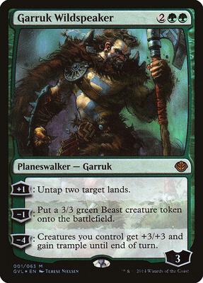 Garruk Wildspeaker card from Duel Decks: Anthology