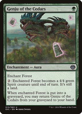 Genju of the Cedars card from Duel Decks: Anthology