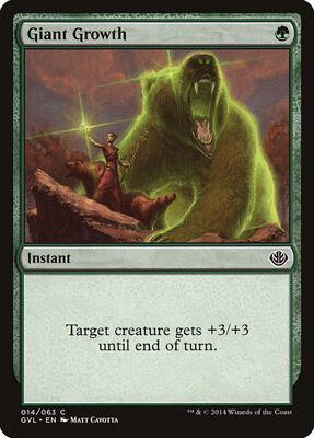 Giant Growth (GVL) card from Duel Decks: Anthology