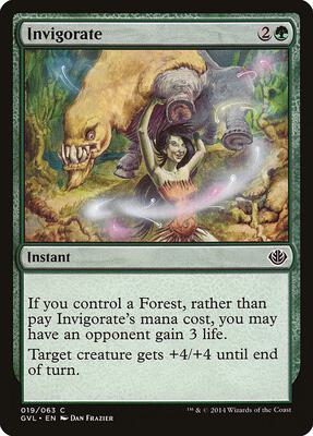 Invigorate card from Duel Decks: Anthology
