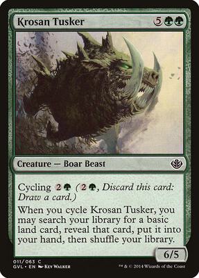 Krosan Tusker card from Duel Decks: Anthology