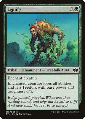 Lignify card from Duel Decks: Anthology