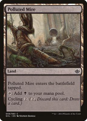 Polluted Mire card from Duel Decks: Anthology