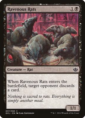 Ravenous Rats card from Duel Decks: Anthology