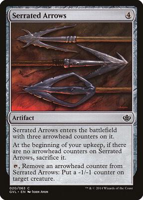 Serrated Arrows card from Duel Decks: Anthology