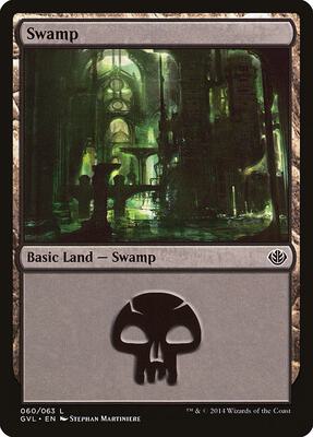 Swamp (060) (GVL) card from Duel Decks: Anthology