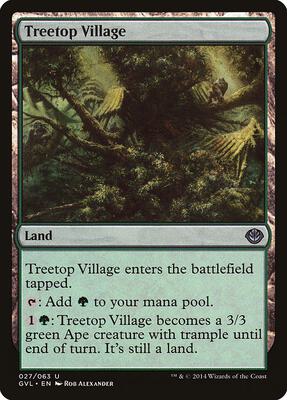 Treetop Village card from Duel Decks: Anthology