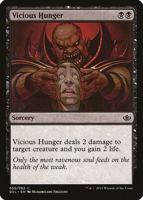 Vicious Hunger card from Duel Decks: Anthology