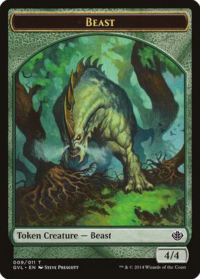 Beast Token (009) card from Duel Decks: Anthology
